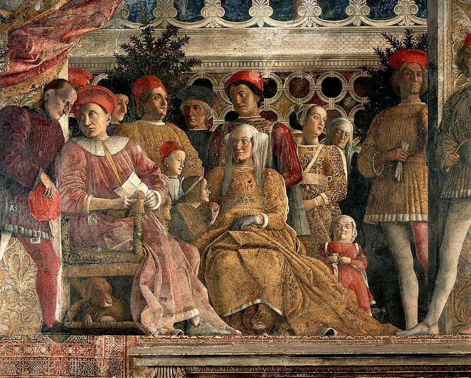 Gonzaga Court of Mantua (detail) by Andrea Mantegna, Italian Renaissance Art