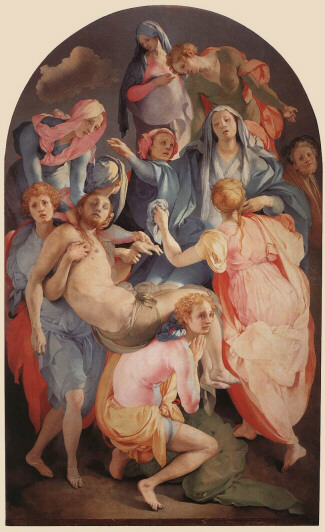 Jacopo Pontormo, Deposition, ca. 1527, Mannerism in Art