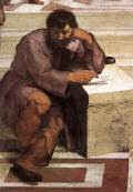 Portrait of Michelangelo (det. from The School of Athens by Raphael