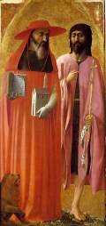 Saint Jerome & Saint John the Baptist by Masaccio