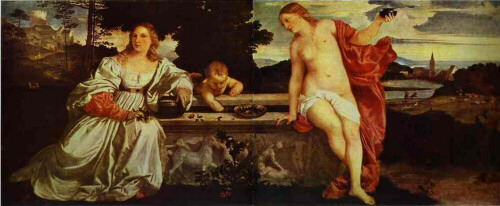Sacred and Profane Love by Titian, Venetian Painting Technique