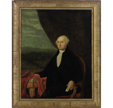 19th Century Portrait of George Washington from Kingsland Cache