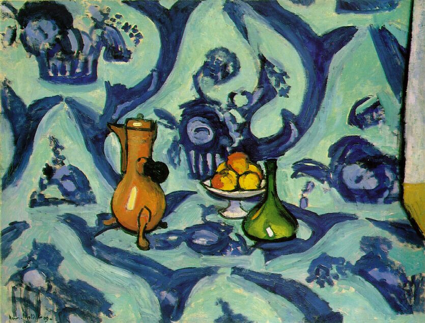 <i>Still Life with Blue Tablecloth</i>,<BR>Matisse