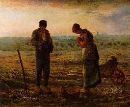 <i>Angelus (Evening Prayer)</i>,<BR>Millet
