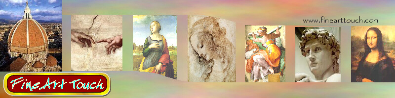 The original Fine Art Touch masthead, featuring Florence Cathedral and Renaissance paintings and sculpture
